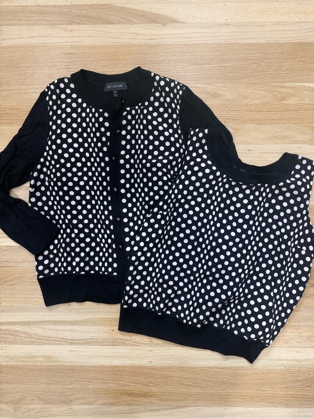 St. John 2 Piece Cardigan and Top Set Size M